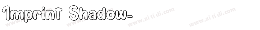 Imprint Shadow字体转换